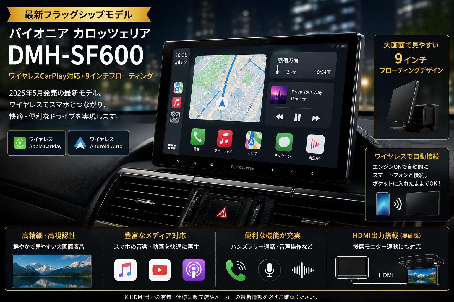 パイオニア カロッツェリア DMH-SF600