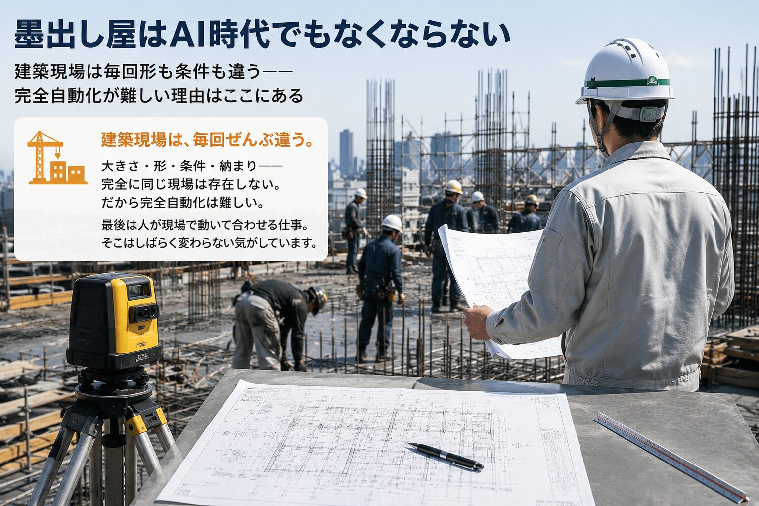 墨出し屋はAI時代でもなくならない