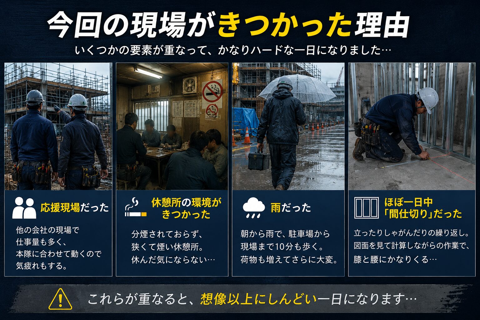 今回の現場がきつかった理由